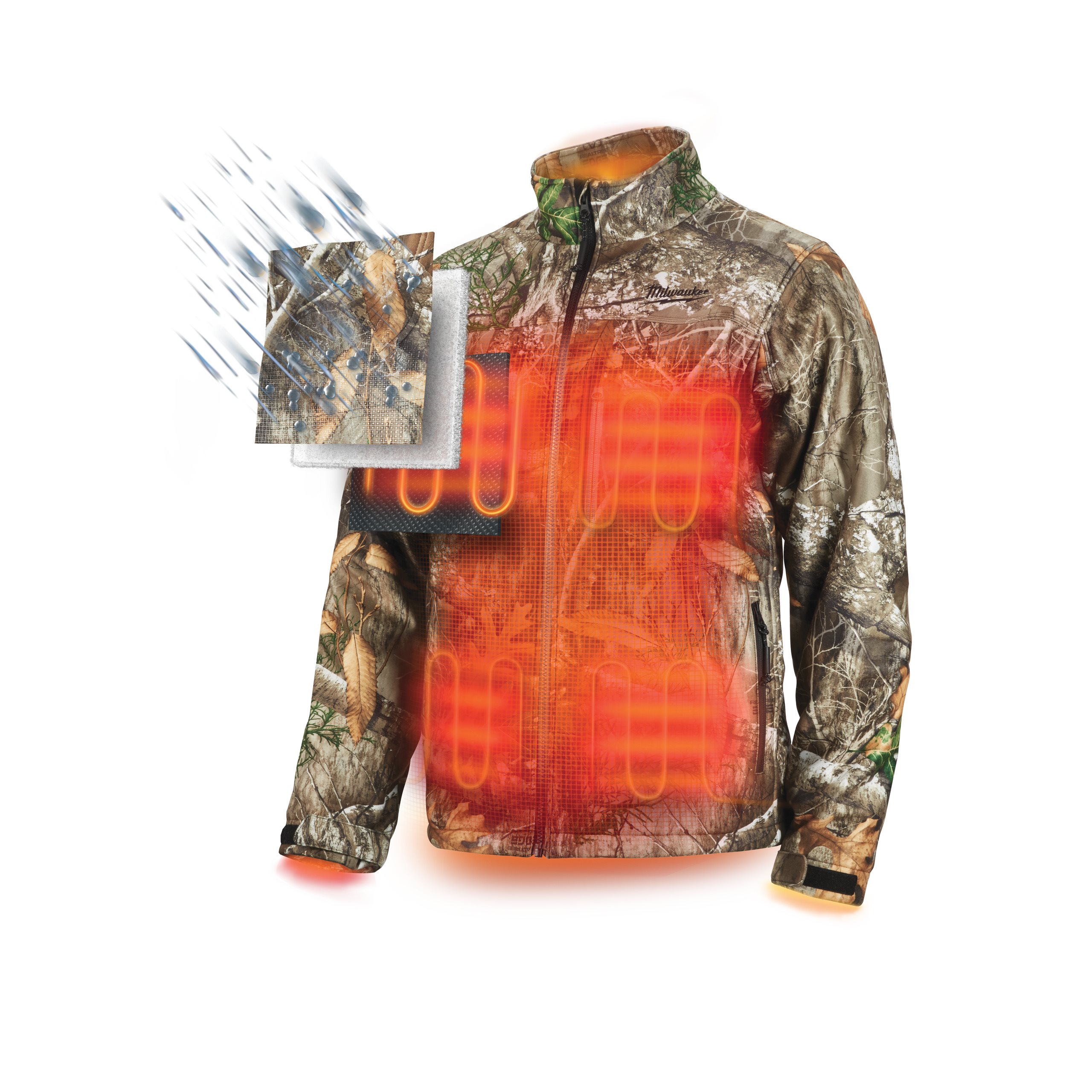 milwaukee heated camo hoodie